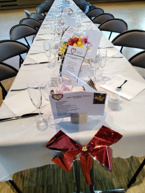 Table des Ajoncs d'or 50 ans